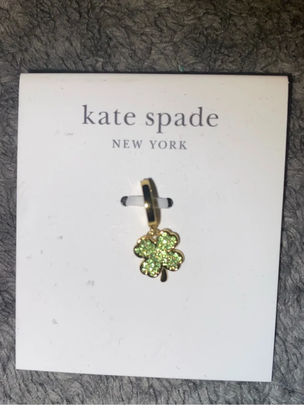 BNWT Kate Spade New York One in a Million 4 Leaf Clover Charm $50 - Picture 4 of 4